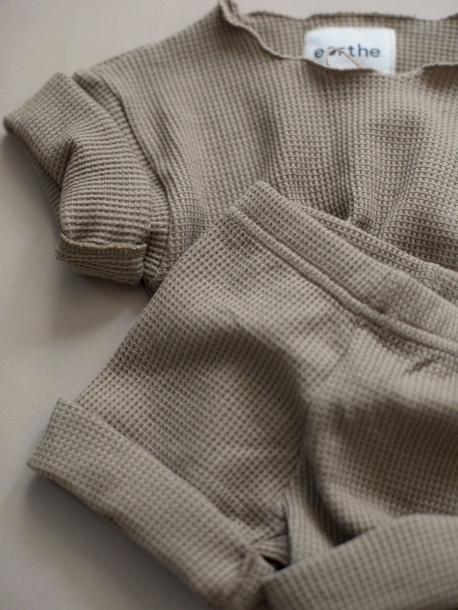 baby cotton waffle outfit
