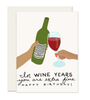 wine years birthday card