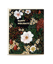 winter foliage happy holidays card